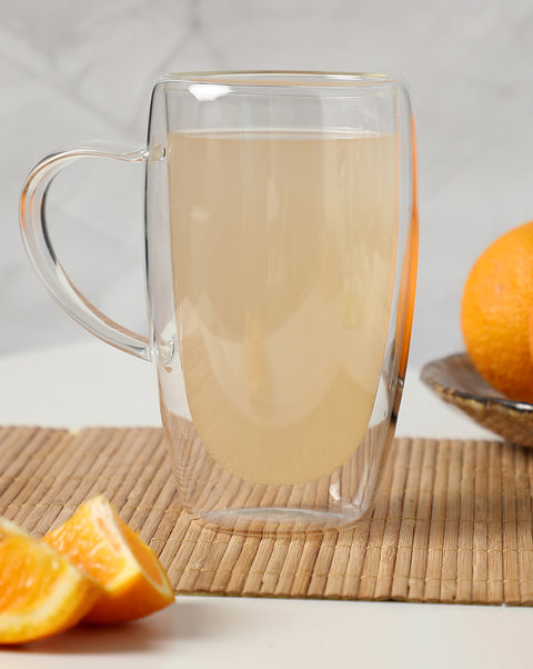 Double-Walled Insulated Glass Mug | 450 ml