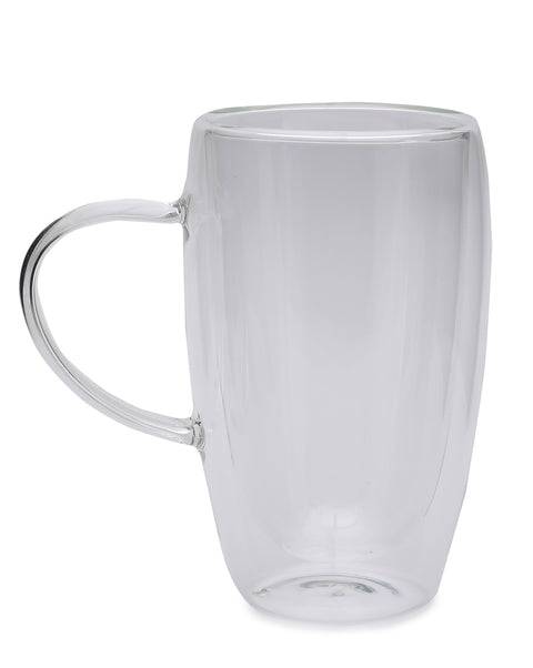 Double-Walled Insulated Glass Mug | 450 ml