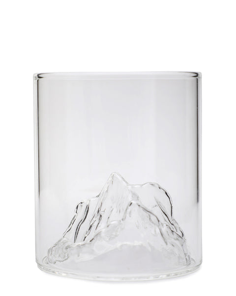 High borosilicate glass mountain view whisky glass | 200 ml