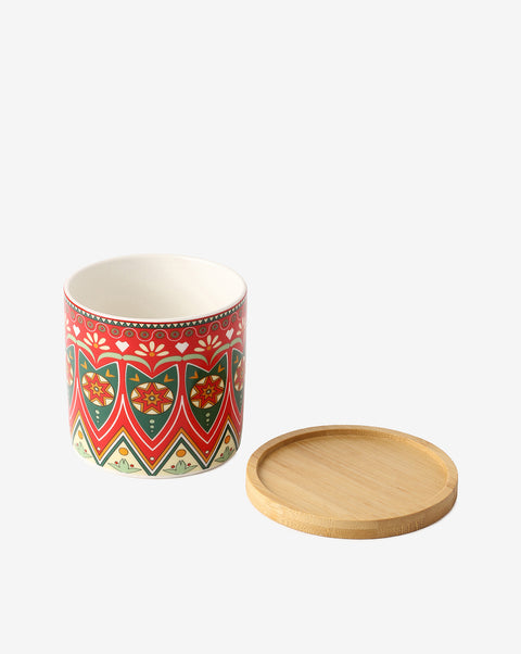 Multicolour Abstract Design Ceramic Planter