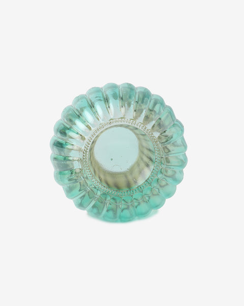 Yellow & Blue Glass Vase