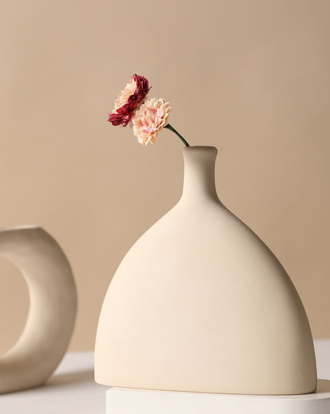 Earth yellow vegetarian embryo vase - B model