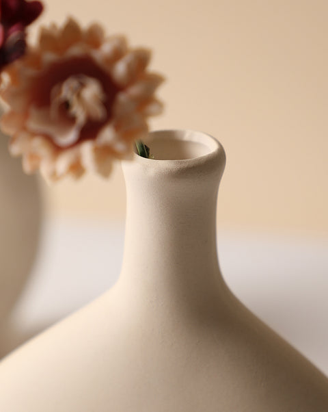 Earth yellow vegetarian embryo vase - B model