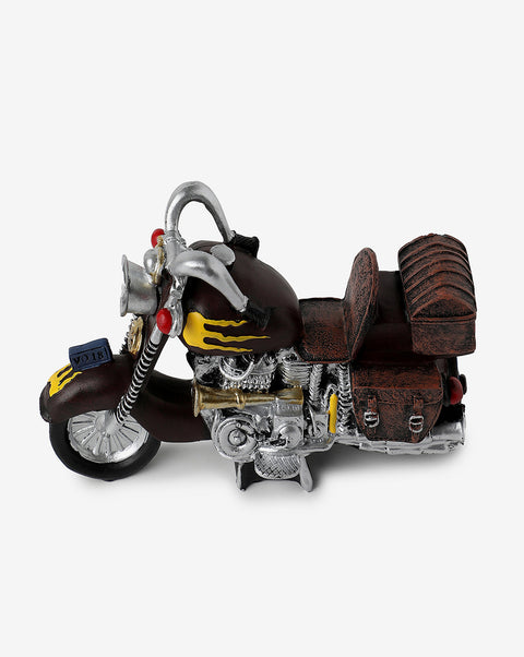 Brown Motor Bike Ceramic Showpiece | Pack Of 1