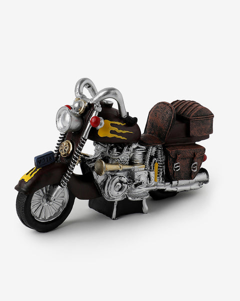 Brown Motor Bike Ceramic Showpiece | Pack Of 1