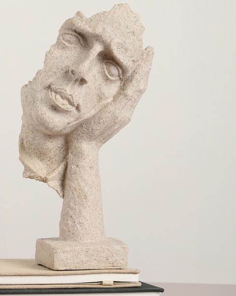 Sandstone Does not listen decorative sculpture | Pack Of 1