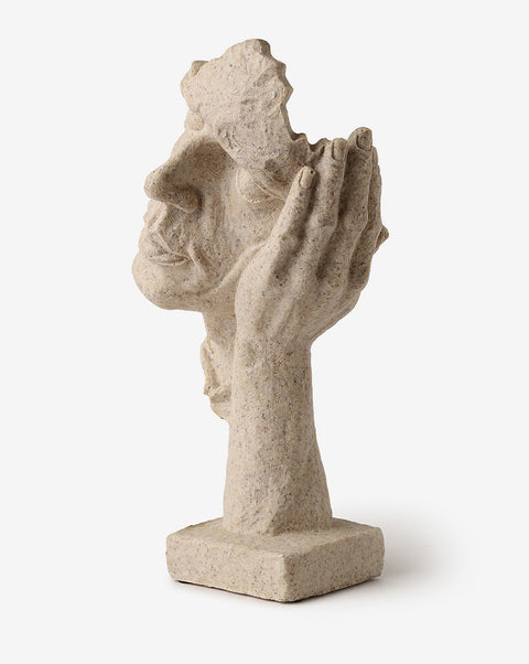 Sandstone Does not listen decorative sculpture | Pack Of 1