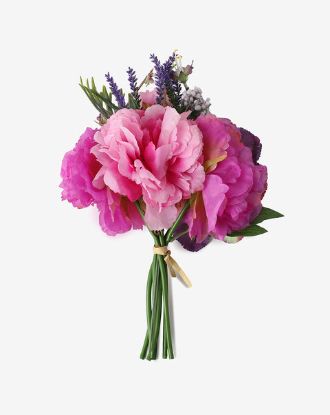 Pink Carnation Faux Decorative Flower Bouquet | PACK OF 8