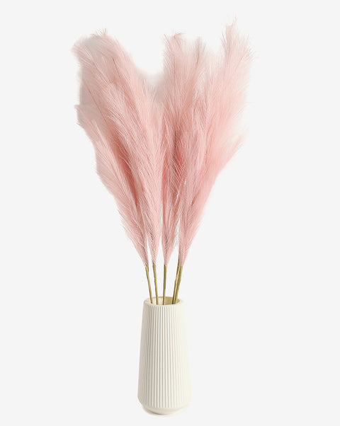 Pink Pampas Grass Dried Natural Decorative Bouquet | PACK OF 5