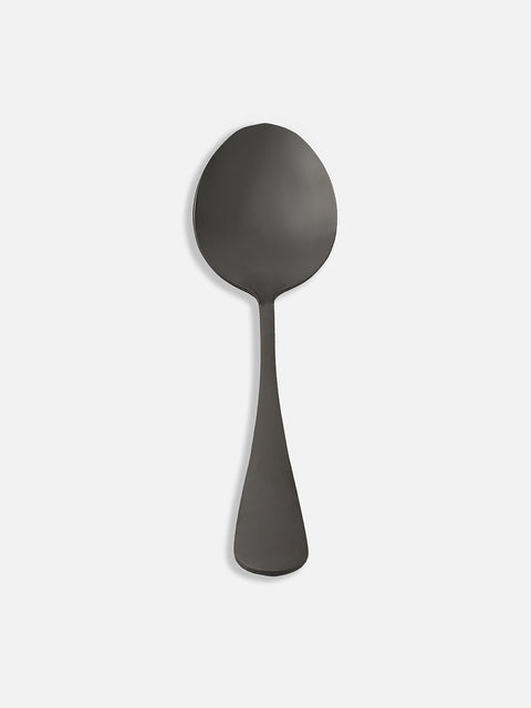 BLACK SOLID METAL CUTLERY SET4